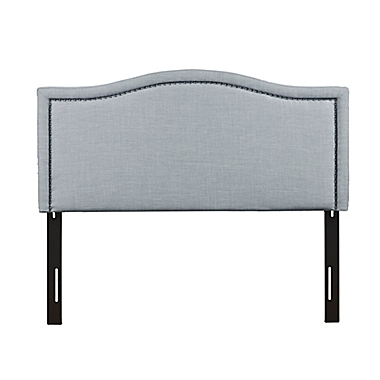Madison Park&trade; Nadine King Upholstered Headboard in Dusty Blue. View a larger version of this product image.