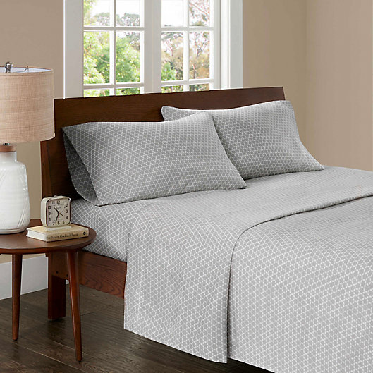 Alternate image 1 for Madison Park Microcell Twin XL Sheet Set in Grey