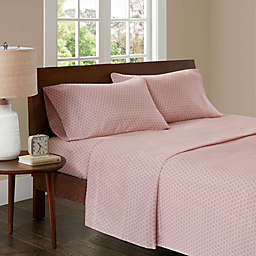 Madison Park 3M Microcell Printed Twin Sheet Set in Blush