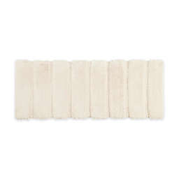Madison Park 24" x 58" Tufted Pearl Channel Bath Rug in Wheat