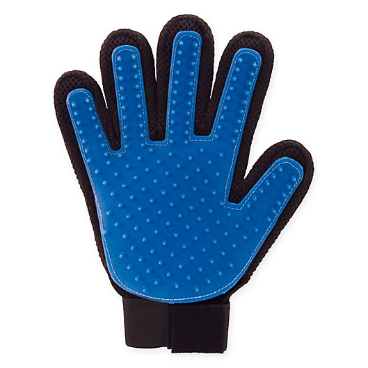 Alternate image 1 for As Seen On Tv True Touch Deshedding Glove in Black/Blue