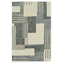 Kaleen Montage Boxes 5-Foot x 7-Foot Area Rug in Ivory