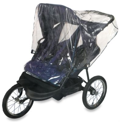 double jogging stroller rain cover