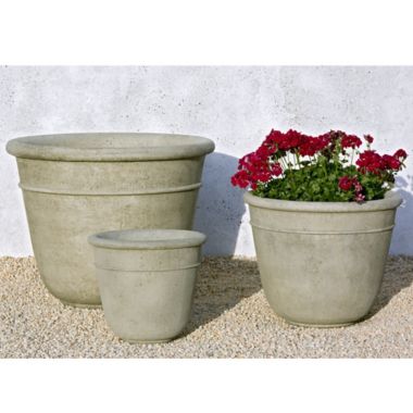 Campania Carema Small Planter in Alpine Stone. View a larger version of this product image.