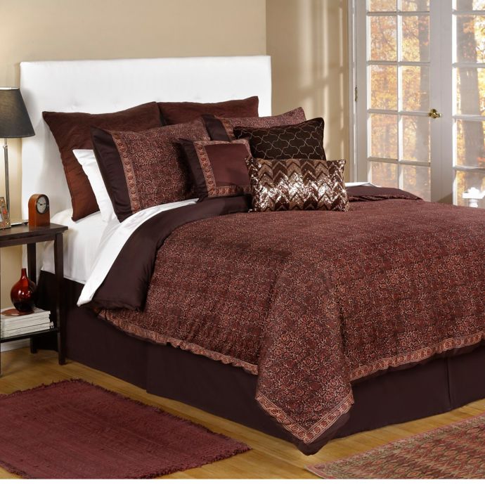 Bed Inc. Jade Comforter Set in Brown | Bed Bath & Beyond