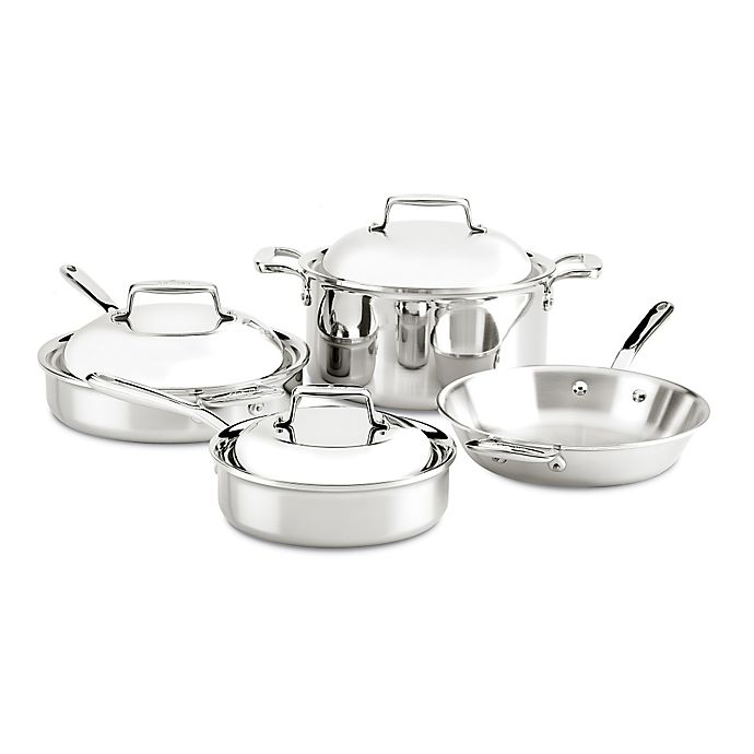 All-Clad d7 Stainless Steel Cookware Collection | Bed Bath & Beyond All Clad Stainless Steel Bed Bath Beyond