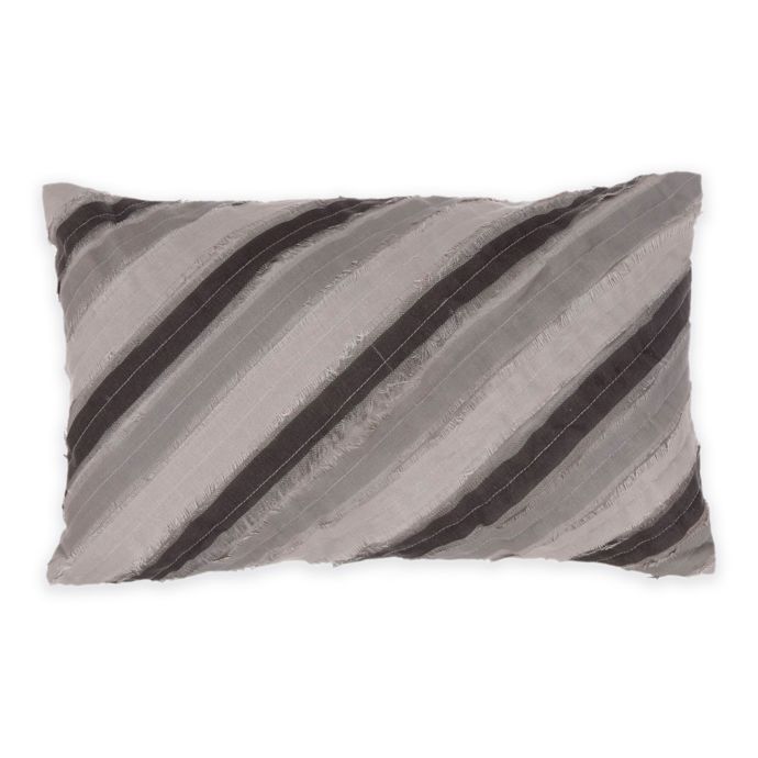 Bed Inc. Kingston Oblong Throw Pillow in Grey/Black Bed Bath & Beyond