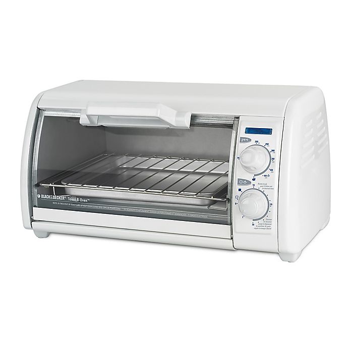 white toaster oven black and decker