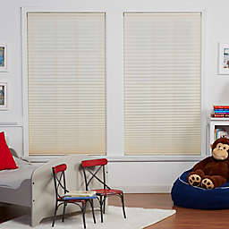 Baby Blinds Cordless Pleat 23-1/2-Inch x 72-Inch Shade in Soft Tan