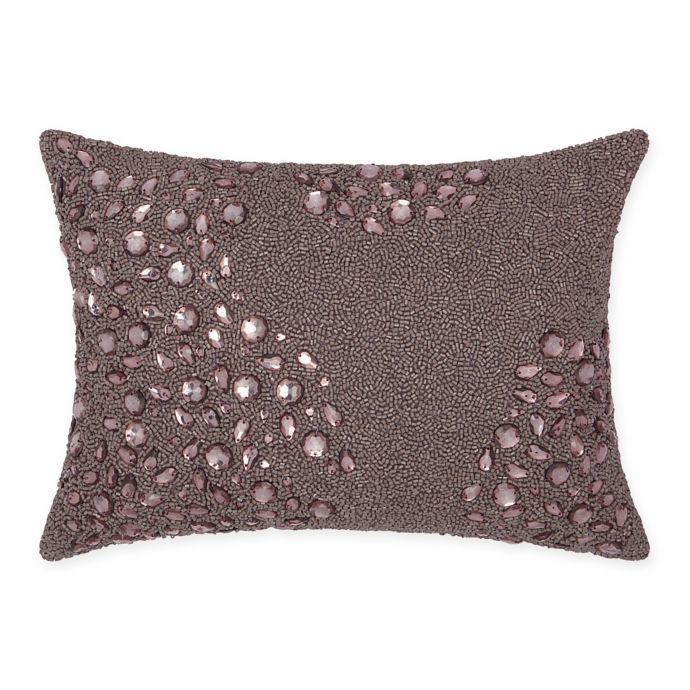 Mina Victory Luminescence Fully Beaded Rectangle Throw Pillow