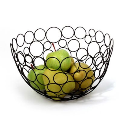Spectrum Circle Shapes&trade; Black Fruit Bowl
