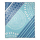 Alternate image 0 for Boho Tribal Throw Blanket in Blue/White