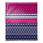 Alternate image 0 for Tribal Boho Throw Blanket in Pink/Purple