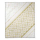 Alternate image 0 for Quatrefoil and Diamonds Throw Blanket in White/Gold