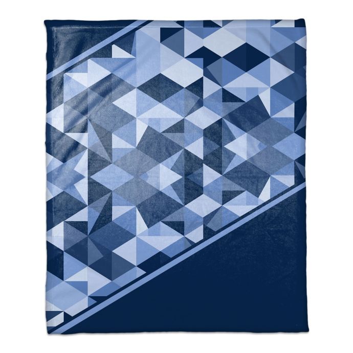 Geo Gradient Throw Blanket in Navy Bed Bath & Beyond