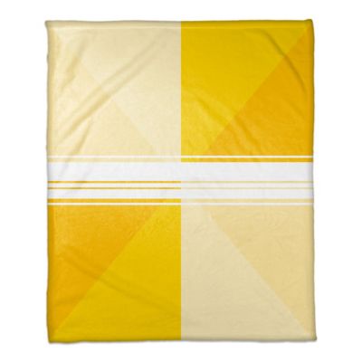 Triangle Gradient Throw Blanket in Yellow