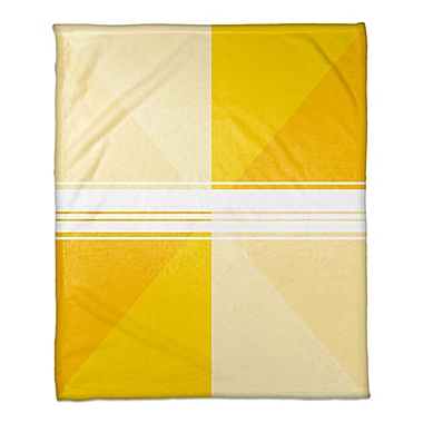 Triangle Gradient Throw Blanket in Yellow. View a larger version of this product image.