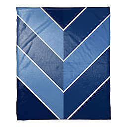 Alternating Blue Throw Blanket