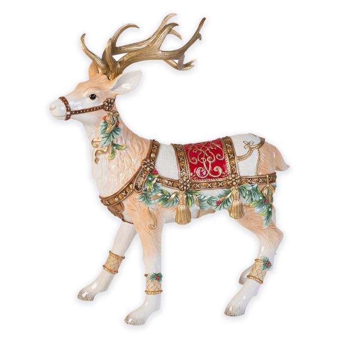 holiday deer figurine