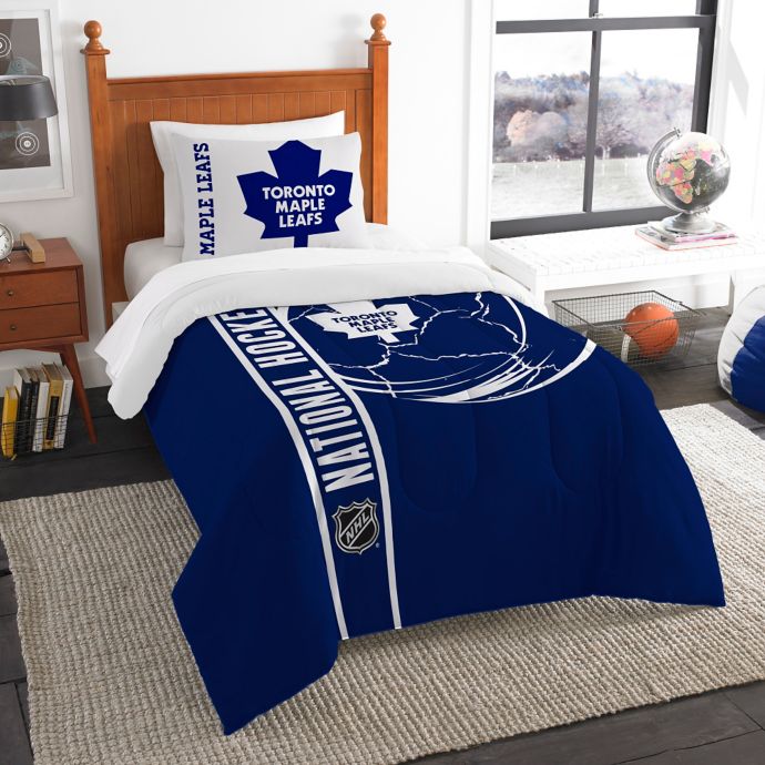 NHL Toronto Maple Leafs Printed Twin Comforter by The Northwest Bed