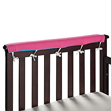 Go Mama Go 30-Inch x 6-Inch Cotton Couture Teething Guards in Fuchsia/Turquoise (Set of 2). View a larger version of this product image.