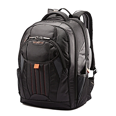 Samsonite&reg; Tectonic Large Backpack in Black/Orange. View a larger version of this product image.