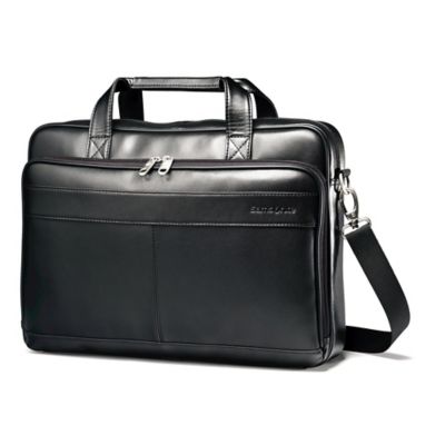 samsonite luggage with leather trim