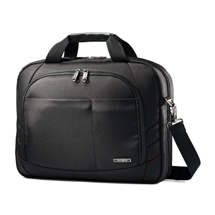 black samsonite briefcase