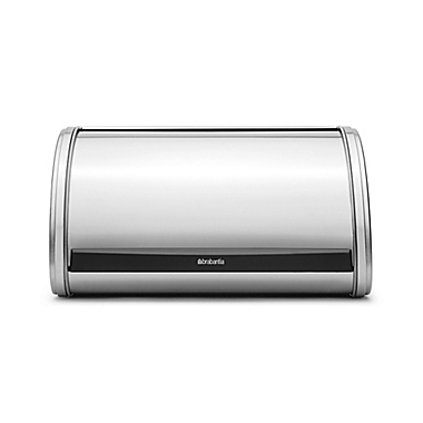 Brabantia&reg; Medium Roll Top Bread Bin in Brushed Stainless Steel. View a larger version of this product image.