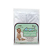 Dappi 2-Pack Waterproof 100% Nylon Small Diaper Pants in White