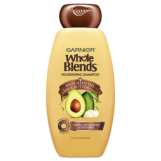 Alternate image 1 for Garnier® Whole Blends™ Avocado Oil & Shea Butter 12.5 oz. Nourishing Shampoo