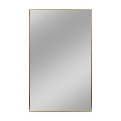 Neutype Aluminum Alloy 51.2-Inch x 31.5-Inch Full-Length Floor Mirror in Gold