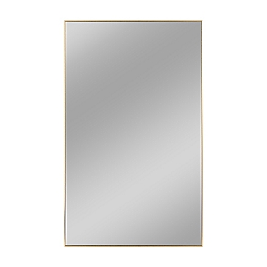 Neutype Aluminum Alloy 51.2-Inch x 31.5-Inch Full-Length Floor Mirror in Gold. View a larger version of this product image.