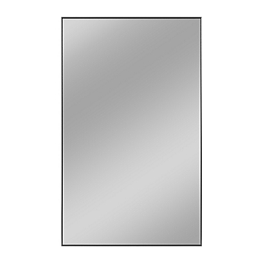 Neutype Aluminum Alloy 51.2-Inch x 31.5-Inch Full-Length Floor Mirror in Black. View a larger version of this product image.
