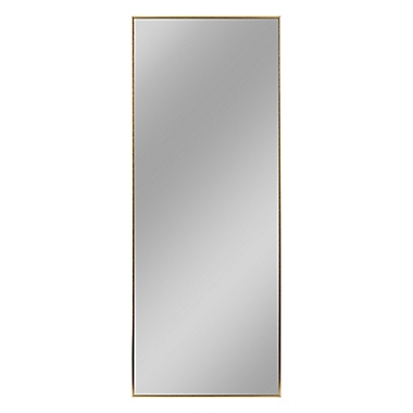 Neutype Aluminum Alloy 70.9-Inch x 23.7-Inch Full-Length Floor Mirror in Gold. View a larger version of this product image.
