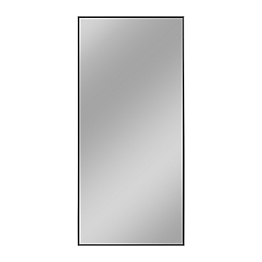 Neutype Aluminum Alloy 70.9-Inch x 31.5-Inch Full-Length Floor Mirror in Black. View a larger version of this product image.