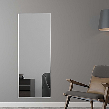 Neutype Aluminum Alloy 59-Inch x 19.7-Inch Full-Length Floor Mirror in Silver. View a larger version of this product image.