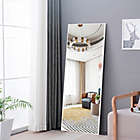 Alternate image 2 for Neutype Aluminum Alloy 61.2-Inch x 21.3-Inch Full-Length Floor Mirror in White
