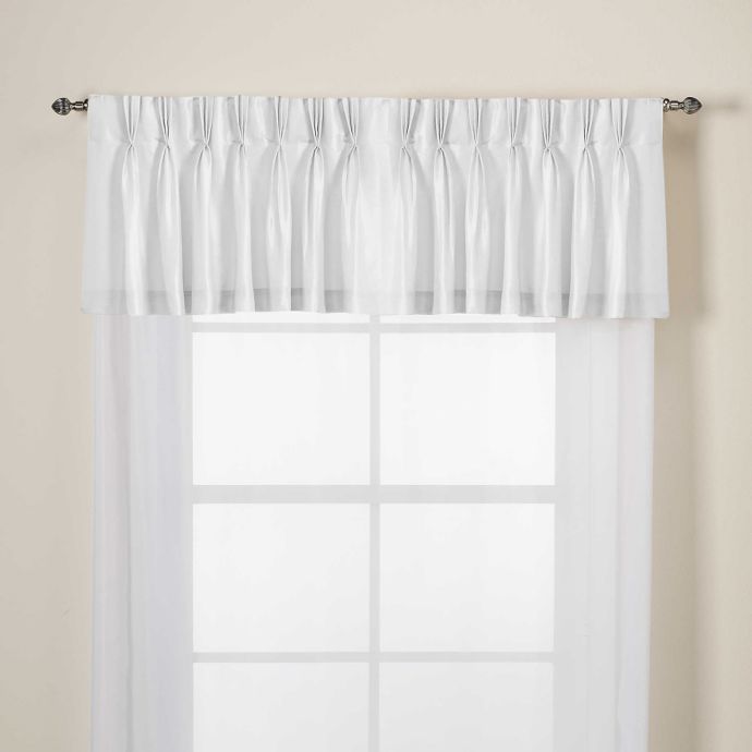 Argentina Pinch Pleat Back Tab Window Valance Bed Bath Beyond