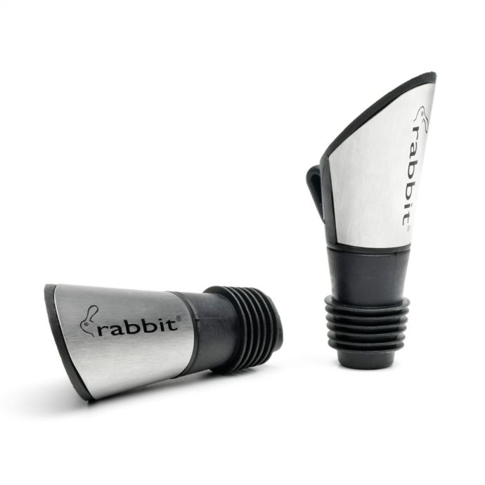 rabbit® 2Piece Wine Pourers and Stoppers Set Bed Bath & Beyond