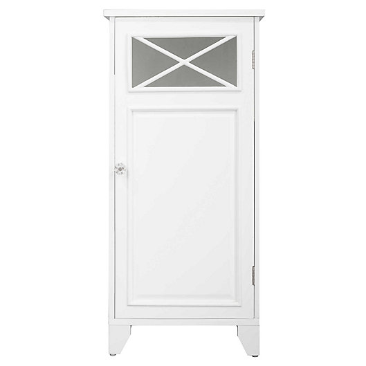 Alternate image 1 for Elegant Home Fashions Allison 1-Door Floor Tower Cabinet in White