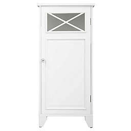 Elegant Home Fashions Allison 1-Door Floor Tower Cabinet in White