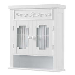 Elegant Home Fashions Wall Cabinet in White