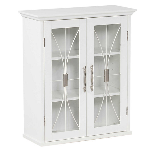 Alternate image 1 for Elegant Home Fashions Lafayette 2-Door Wall Cabinet in White