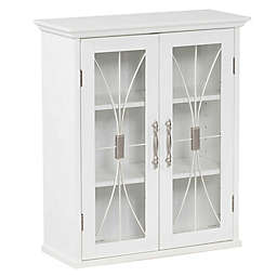 Elegant Home Fashions Lafayette 2-Door Wall Cabinet in White