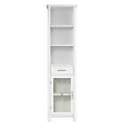 Alternate image 1 for Teamson Home Delaney Wooden Linen Cabinet with Storage in White
