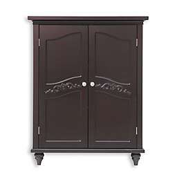 Teamson Home Versailles 2-Door Floor Cabinet in Espresso