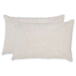 Safavieh Glitter Throw Pillow in Sparkling Pearl (Set of 2)