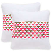 Safavieh Geo Mountain Square Throw Pillows (Set of 2)