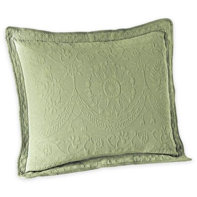 Green Ellis Curtain Montego Stripe Euro Pillow Sham 